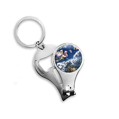 Ocean Colorful Fish Science Nature Picture Nail Nipper Ring Key Chain Bottle Opener Clipper