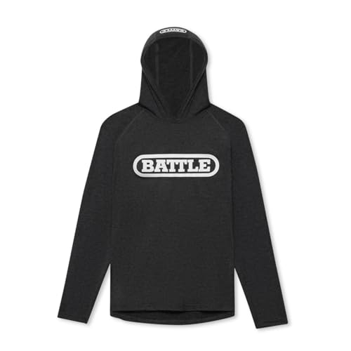 Sweat à capuche de sport extensible Battle coupe raglan Large