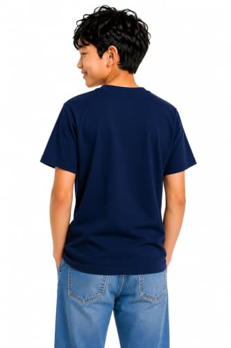 Image of Double F Boys Half Sleeve Cotton Regular Fit Printed Round Neck T-Shirt for Ages 6 Months to 16 Years