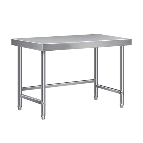 Snaweo Stainless Steel Work Table, Heavy Duty Commercial Kitchen Stainless Steel Table, Stainless Steel Prep Table for Restaurant, Garage, Home, Workstation(80x60x80cm)