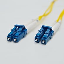 FCD - 0.5M OS2 LC LC Fiber Optic Cable | Duplex 9/125 LC to LC Singlemode Jumper 0.5 Meter 1.64ft | Length Options 0.5M-300M | 1g 10g sfp+ 10gbase lc/lc dplx Yellow PVC ofnr lc-lc