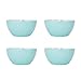 Pfaltzgraff Venice 16-Piece Stoneware Dinnerware Set, Service for 4, Aqua and White Color Combination, Durable and Chip Resistant, Microwave Safe