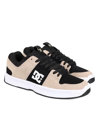 DC Lynx Zero - Tenis de skate para hombre, negro, blanco, beige, 41 EU