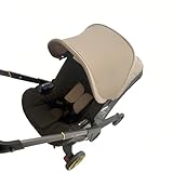 Khaki Canopy Replacement Set for Doona Stroller & Car Seat - 3-in-1 with Shoulder Straps, 1-Min Easy Install, Perfect Fit for Baby