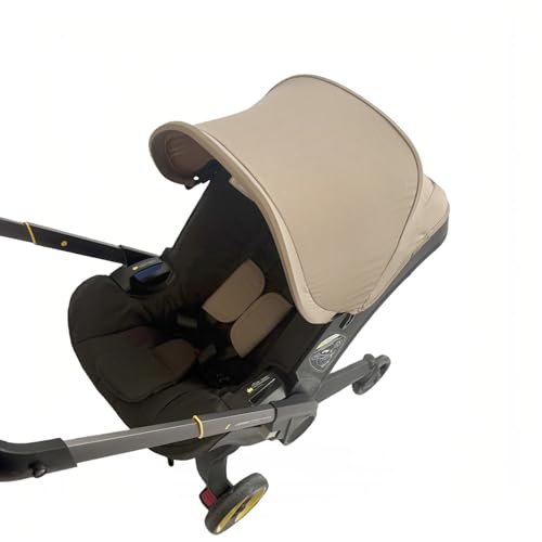 Khaki Canopy Replacement Set for Doona Stroller & Car Seat - 3-in-1 with Shoulder Straps 1-Min Easy Install Perfect Fit for Baby