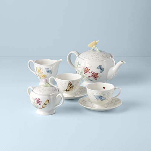 Lenox Butterfly Meadow 8-Piece Tea Set, Service for 2, White