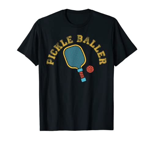 PICKLE BALLER PICKLEBALL Meme de pelota de pádel Camiseta