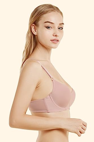 Image of Mamia Women's Basic Plain Bras, Pack of 6