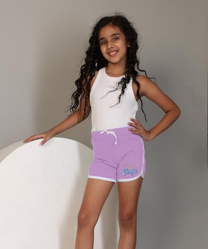 Image of KYDA KIDS Girls 100% Pure Cotton Printed Shorts | Regular Fit Soft Breathable Summer Wear | Multicolor Kids Shorts (Pack of 3)