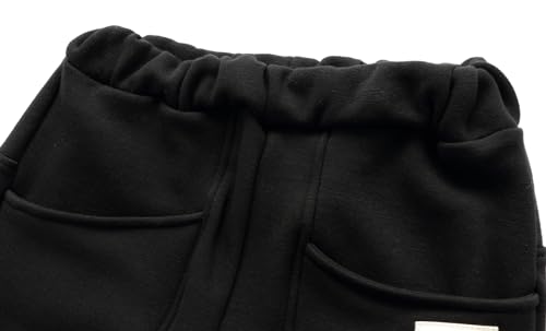 Mud Kingdom Little Boys Fleece Pants Tight Fit Casual Warm3