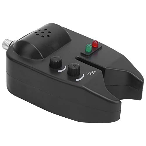 ERYUE Fishing Bait Alarm LED Indicator Adjustable Volume for EU Style Rod Holder Audiovisual Alarms for Anglers of All Levels