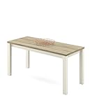 Color: pino / roble cambrian Muebles Pitarch Artik Biscuit Mesa de Comedor, Aglomerado de partículas y melamina de Alta Densidad, 76 x 150 x 80 cm