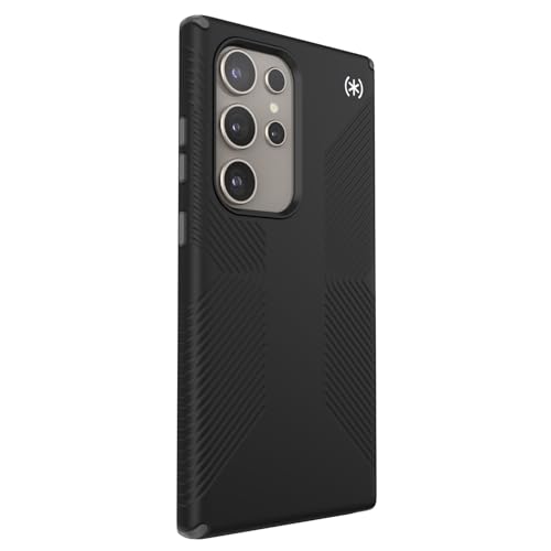 Image of Speck Presidio 2 Grip Samsung Galaxy S24 Ultra Case - Drop & Camera Protection, Soft-Touch Secure Grip, Wireless Charging Compatible, Shock Absorbant - Black | Drop Protection