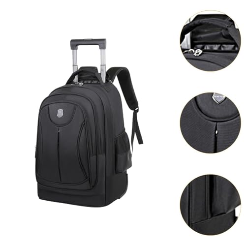 Mochila de viaje con ruedas de diseño resistente con costuras reforzadas 3