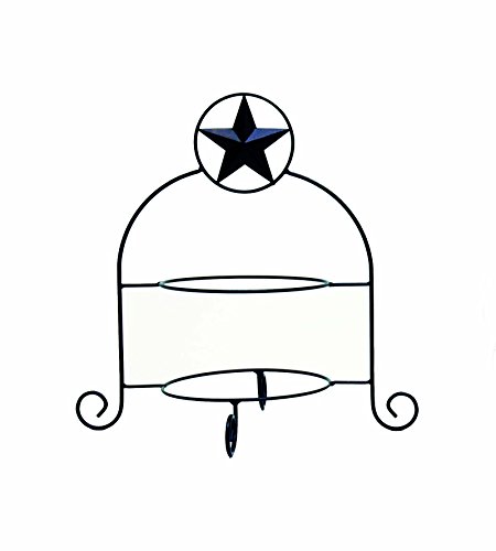 IRON STAR DOUBLE PLATE HOLDER-17 INCHES TALL.