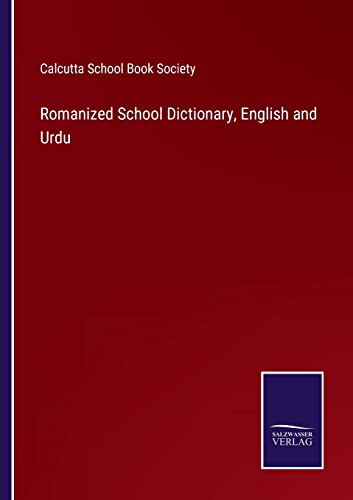 Romanized School Dictionary, English and Urdu