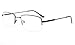 Eyekepper Mens Half-Rim Reading Glasses Memory Readers with Bendable Titanium Bridge and Temple (Black,+1.25)
