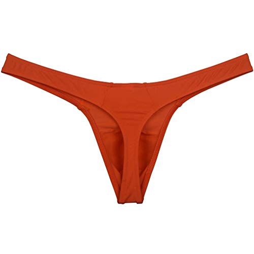 Men's Smooth Bikini Thong Underwear Low Rise Bulge Pouch T-Back Sexy Tangas Panties3