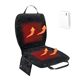 MYDAYS OUTDOOR Portable Heated Seat Cushion,Foldable Heated Stadium Seat for Bleachers,Heated Seat Pad,USB Powered Heated Seats Great for Sports, Fishing, Camping (Black)
