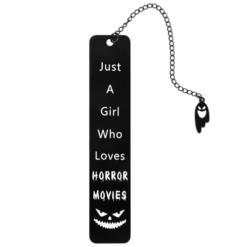 Segnalibro Horror, Segnalibro in Metallo Halloween Accessori per la Lettura Gotici Regalo Riempitivi Cestini Spettrali per Donne e Uomini Appassionati di Film Horror e Amanti dei Libri