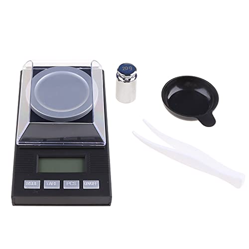 Báscula digital de polvo de 20 g x 0,001 g, incluye escala colgante de lectura G/oz / para T/ct/gn Switcha