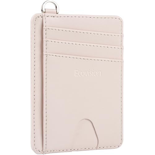 Image of Slim Minimalist Front Pocket Wallet, RFID Blocking Credit Card Holder Wallet with Detachable D-Shackle for Men Women