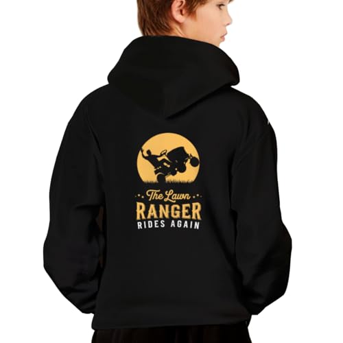 The Lawn Ranger Rides Again Funny Gardening Gift Hoodies for Teen Girls Boys Lightweight Kangaroo Pocket Sweatshirt2