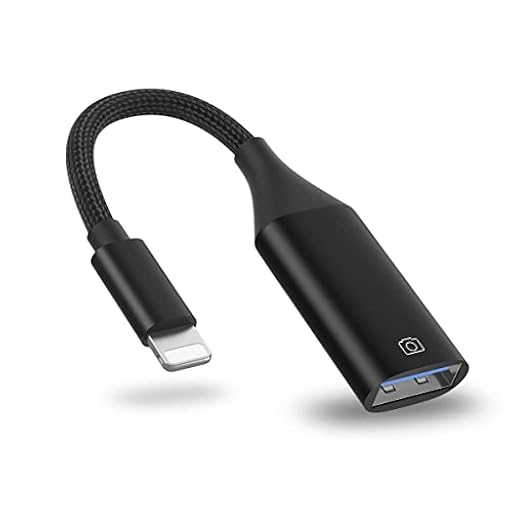 IVSHOWCO Adaptador de cámara USB para Phone, Adaptador de Cable OTG de Destino para Pad Compatible con Unidad Flash USB, Lector de Tarjetas, ratón, Teclado, Midi | Ya disponible en tu tienda friki favorita! En mundofriki.es!