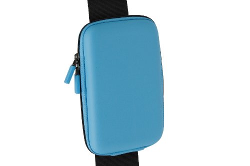 Moleskine Luggage Shell Water Repellent Bag, Cerulean Blue, Small #TOP3