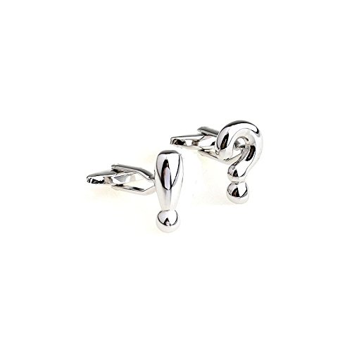 Gemelos Exclamación y Interrogación Cufflinks para bodas y eventos