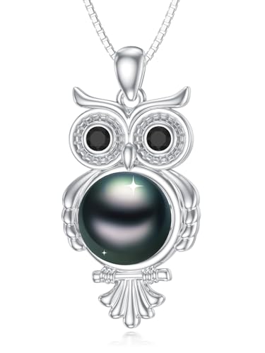 Gifts for Women-Tahitian Black Pearl Necklace-Birthday Anniversary Wedding Gifts for Her Wife Mom Tahitian Black Pearl Jewelry