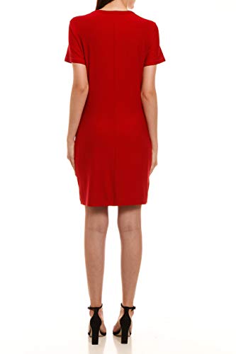 Vestido Casual Coca-Cola Jeans Curto Aroma Estampado Feminino, Vermelho Philly, G