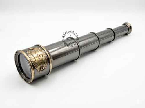 Image of Brass Antique Designer Telescope Marine Handheld Spyglass Telescope Binoculars 7 Inch Vintage Style Best for Gift (HGHL)