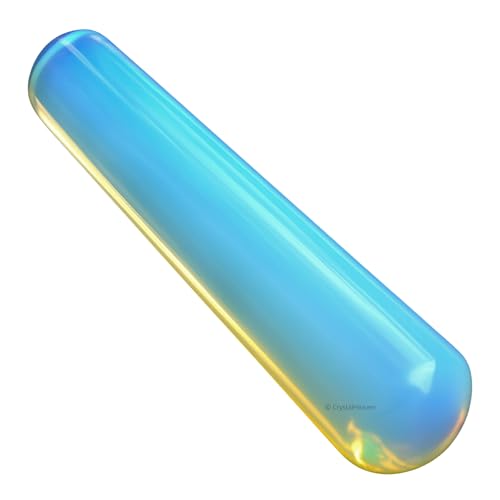 Image of Opalite Crystal Wand - Smooth Crystal Wand for Energy Healing, Chakra Balancing, Meditation and Home Decor - Crystals and Healing Stones for Gift