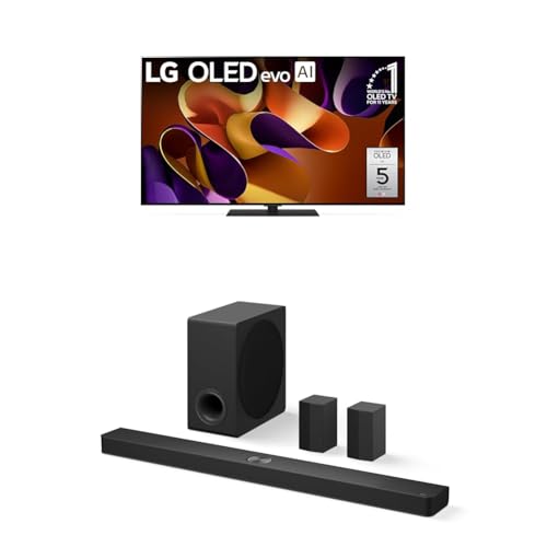 Image of LG 65-Inch Class OLED evo G4 Series Smart TV 4K Processor Flat Screen with Alexa Built-in (OLED65G4SUB, 2024),LG 7.1.3 ch. Sound Bar with Wireless Dolby Atmos and Rear Speakers