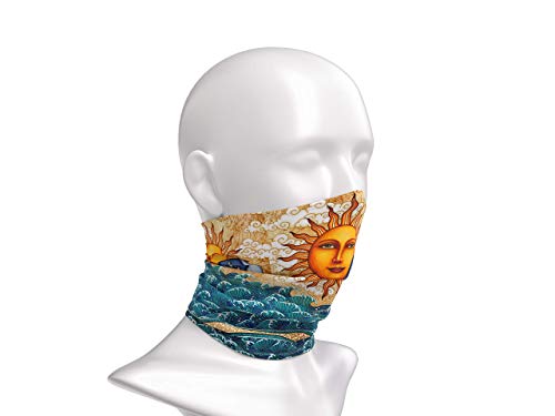 Ocean Sunrise Art Gaiter Face Scarf by Artist Dan Morris3