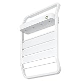 ★ Calentador de toallas con calefacción montado en la pared: El calentador de toallas es una solución perfecta para calentar toallas para su hogar. Su diseño montado en la pared maximiza el espacio de su piso y su estilo moderno lo hace adecuado para su decoración. No solo es el calentador de toallas perfecto, sino también una maravillosa decoración para el baño.