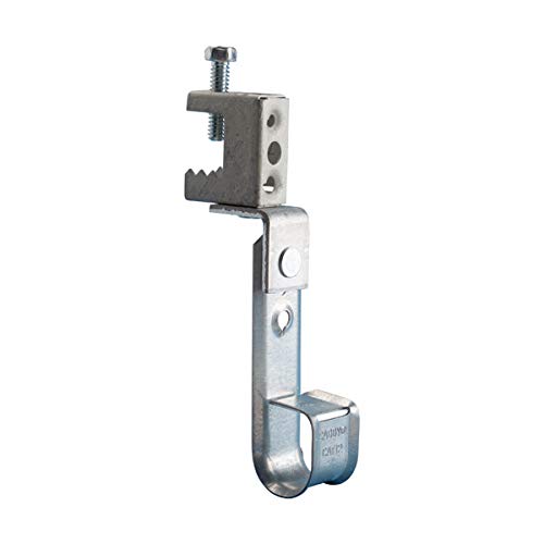 Caddy CableCAT J-Hook With BC Beam Clamp - Swivel - 3/4 Inch Diameter - 1/8 Inch-1/2 Inch Flange (CAT12BCB)