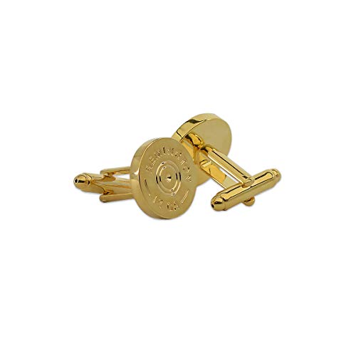 Remington 12 Gauge Shotgun Shell Cuff Link Pair - [Gold][5/8'' Diameter]3