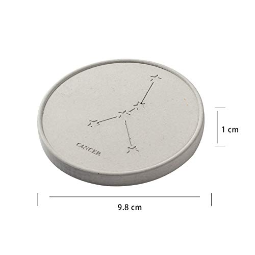 NICOLE Cancer Silicone Coaster Resin Molds Concrete Plaster Craft Tray Epoxy Molds for Casting with Resin, Concrete, Cement and Polymer Clay