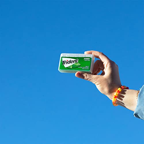 Image of Trident Spearmint Sugar-Free Chewing Gum, 6 Packs of 28 Pieces (168 Total)