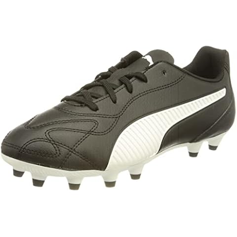 PUMA Monarch II FG/AG Jr Fußballschuh, Black White, 38 EU Cover