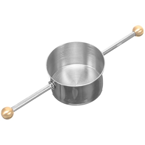 UPKOCH Stainless Steel Jigger with Handle Double Bead Measuring Cup for Cocktail Whiskey and Drink Mixing Bartender Tool for Accurate Pouring Compact Bar Accessory