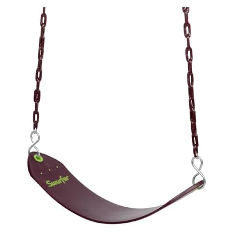 Swurfer Tree Outdoor Swing Set Swing – Playground Swing Seat Replacement, Swing Set Accessories, Easy Installation, Comfortable Heavy Duty Rubber Coated Chains, Weather Resistant, Ages 4 and Up Cover