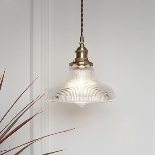 Lámpara de araña nórdica de metal y cristal E27 para comedor y salón 2