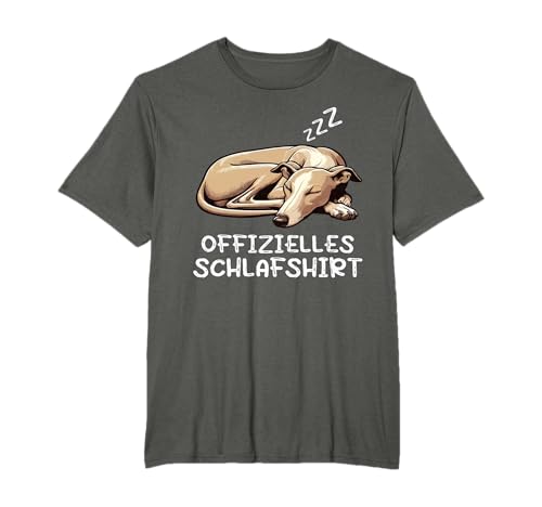 Offizielles Schlafshirt Whippet Hund Windhund Hunde T-Shirt