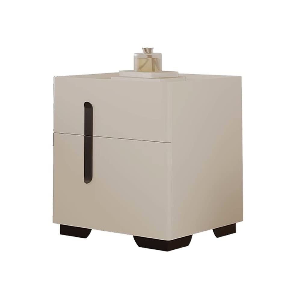 BHGFYXBS Side Tables Bedroom Creative Simple Bedside Table Double Drawer Bedside Cabinet Storage Cabinet For Living Room Bedroom Office Bedside Tables,size_name-S-40 * 40 * 46cm
