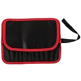 GLEAVI Tragbare mit aus Leder und Mesh Stoff Großem Fassungsvermögen Angeltasche Schützt Köder und Angelköder für Angelausflüge und Outdoor Fischen