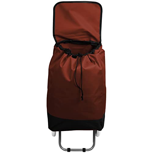 Einkaufstrolley 30L mit Farbwahl klappbarer Einkaufsroller Trolley Tasche Shoppingtrolley Einkaufswagen (Rot) – Bild 5