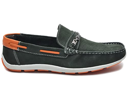 Mocassim Masculino em Couro Verde Militar (42)